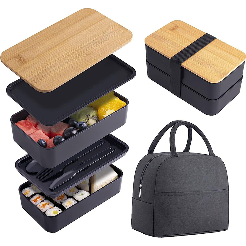 Meal Prep Rezepte - STACKABLE Bento กล่องภาชนะ 1200ML All-in-One Meal