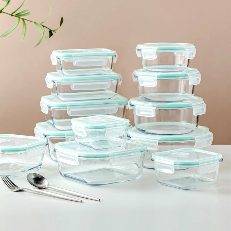 Meal Prep Kits - กล่องข้าวกลางวันแก้วบอโรซิลิเกตทรงสูงสำหรับไมโครเวฟถ้วยเบนโตะปิดผนึกกล่องปิคนิคกล่องเก็บความสดใหม่สำหรับใช้ในสำนักงานกล่องข้าวกลางวัน