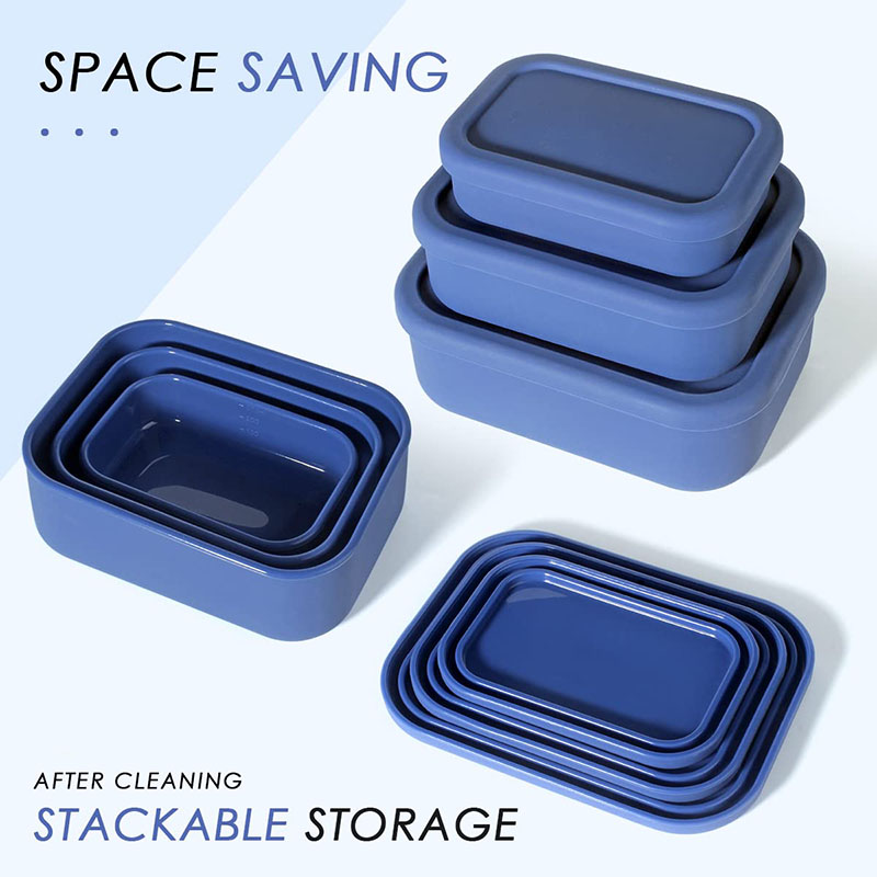 Meal Prep Kits - กล่องอาหารกลางวัน Bento ทนต่อการรั่วนํากลับมาใช้ใหม่ปลอดสาร BPA ภาชนะเตรียมอาหารอาหารกล่องเก็บอาหารซิลิโคนกล่อง Bento