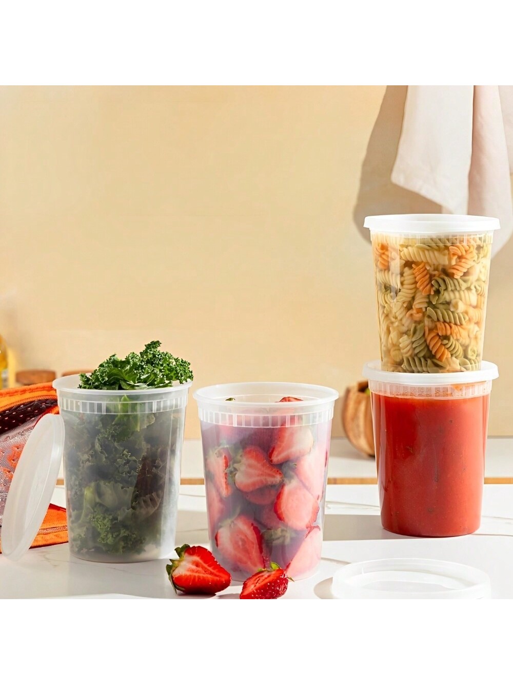 ภาชนะบรรจุอาหารสำเร็จรูป24แพ็ค - Meal Prep Jars With Lids บทวิจารณ์และราคา