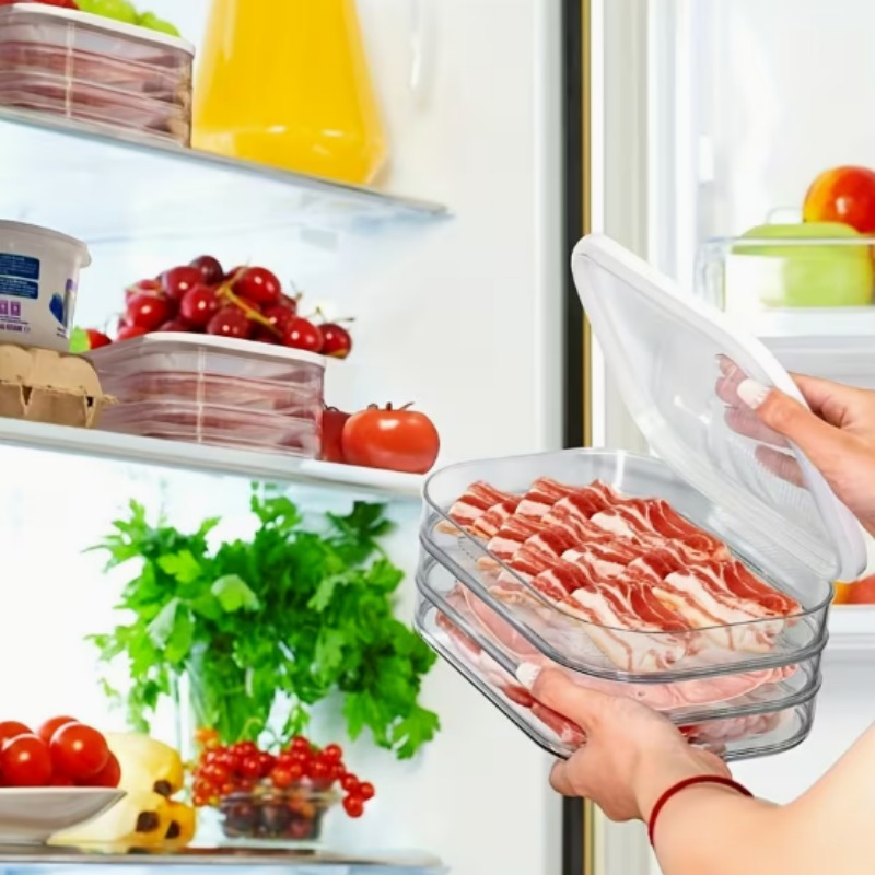 กล่องเก็บเนื้อสำหรับตู้เย็น กล - Meal Prep Jars With Lids บทวิจารณ์และราคา