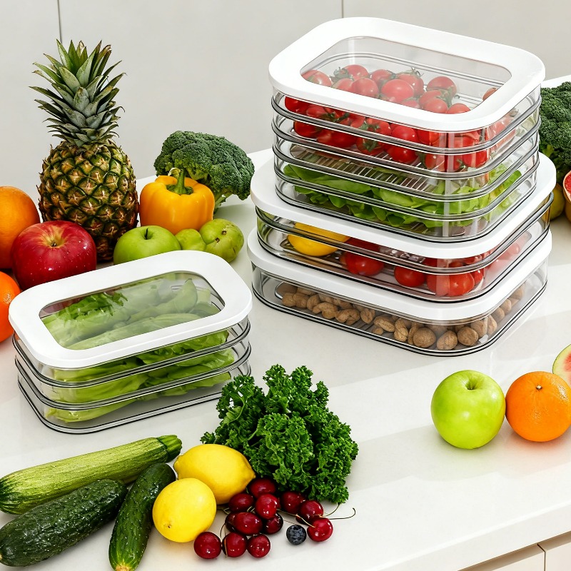 กล่องเก็บเนื้อสำหรับตู้เย็น กล - Meal Prep Jars With Lids บทวิจารณ์และราคา