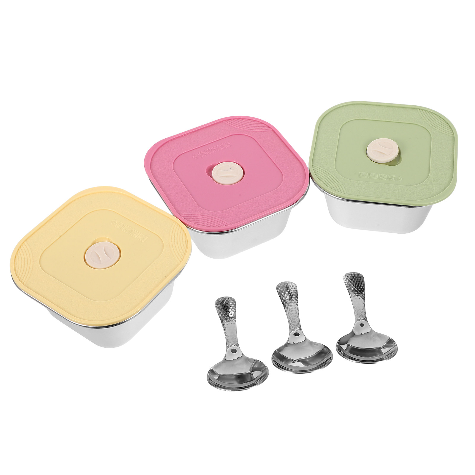 ชุดภาชนะใส่อาหารว่างสแตนเลส 3  - Meal Prep Jars With Lids บทวิจารณ์และราคา