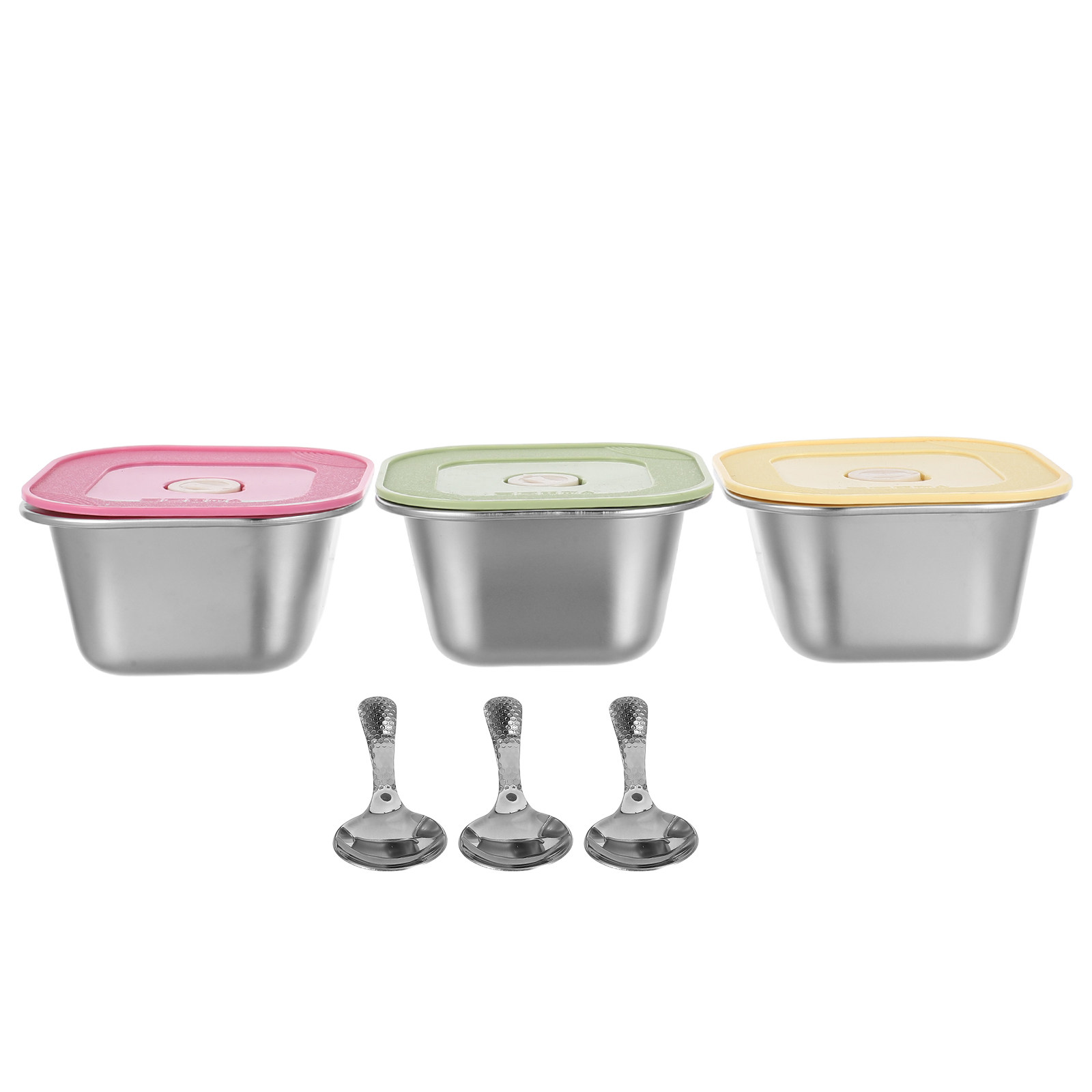 ชุดภาชนะใส่อาหารว่างสแตนเลส 3  - Meal Prep Jars With Lids บทวิจารณ์และราคา