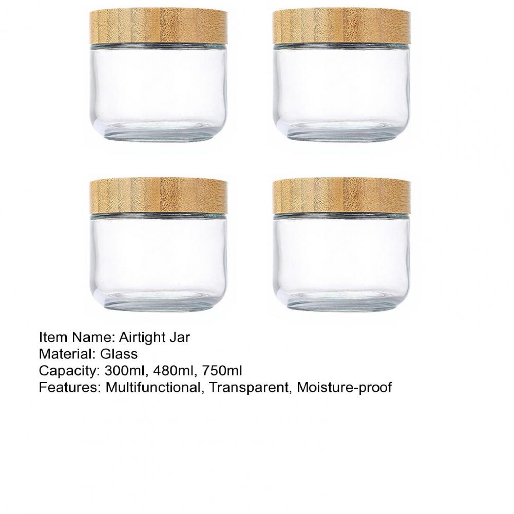 ขวดแก้วเก็บอาหารในครัว 4 ชิ้น  - Meal Prep Jars With Lids บทวิจารณ์และราคา