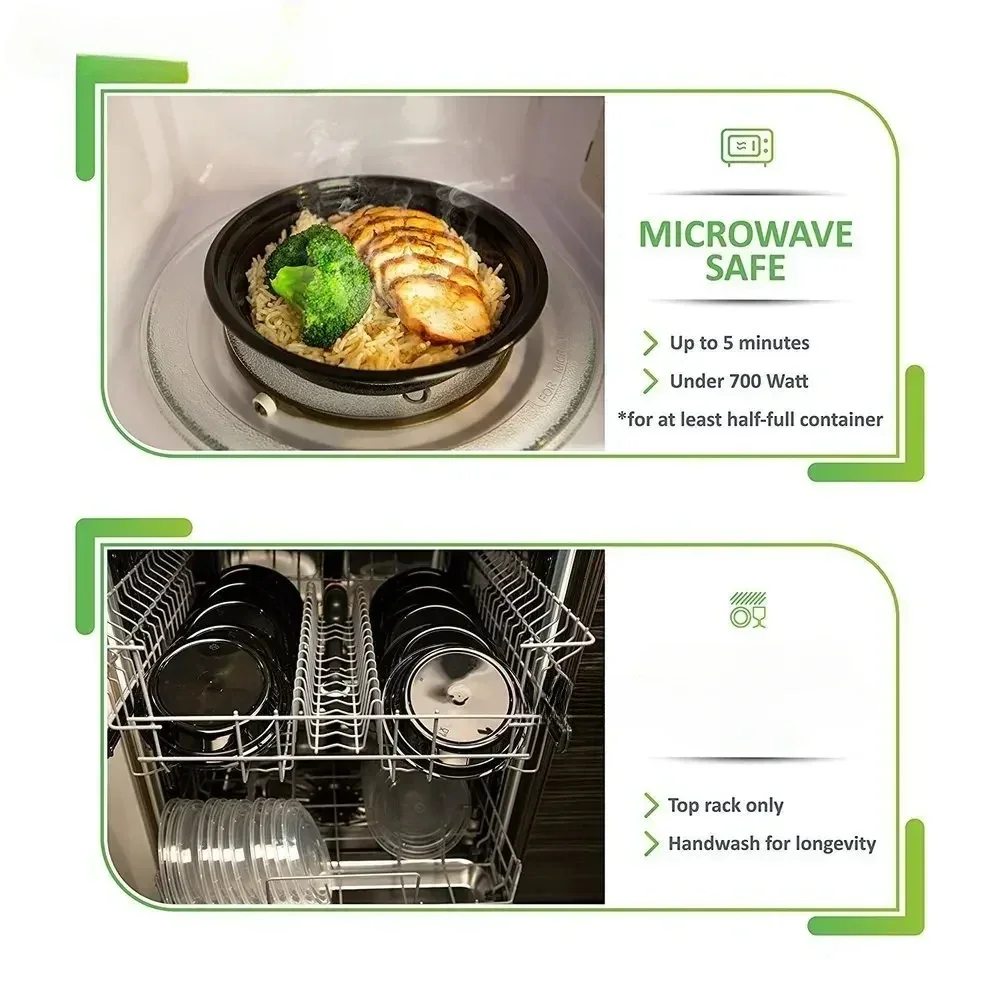 กล่องข้าวกลางวันเบนโตะแบบพกพาส - Meal Prep Kits บทวิจารณ์และราคา