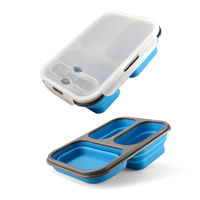 1100ml กล่องอาหารกลางวันซิลิโค - Meal Prep Kits บทวิจารณ์และราคา