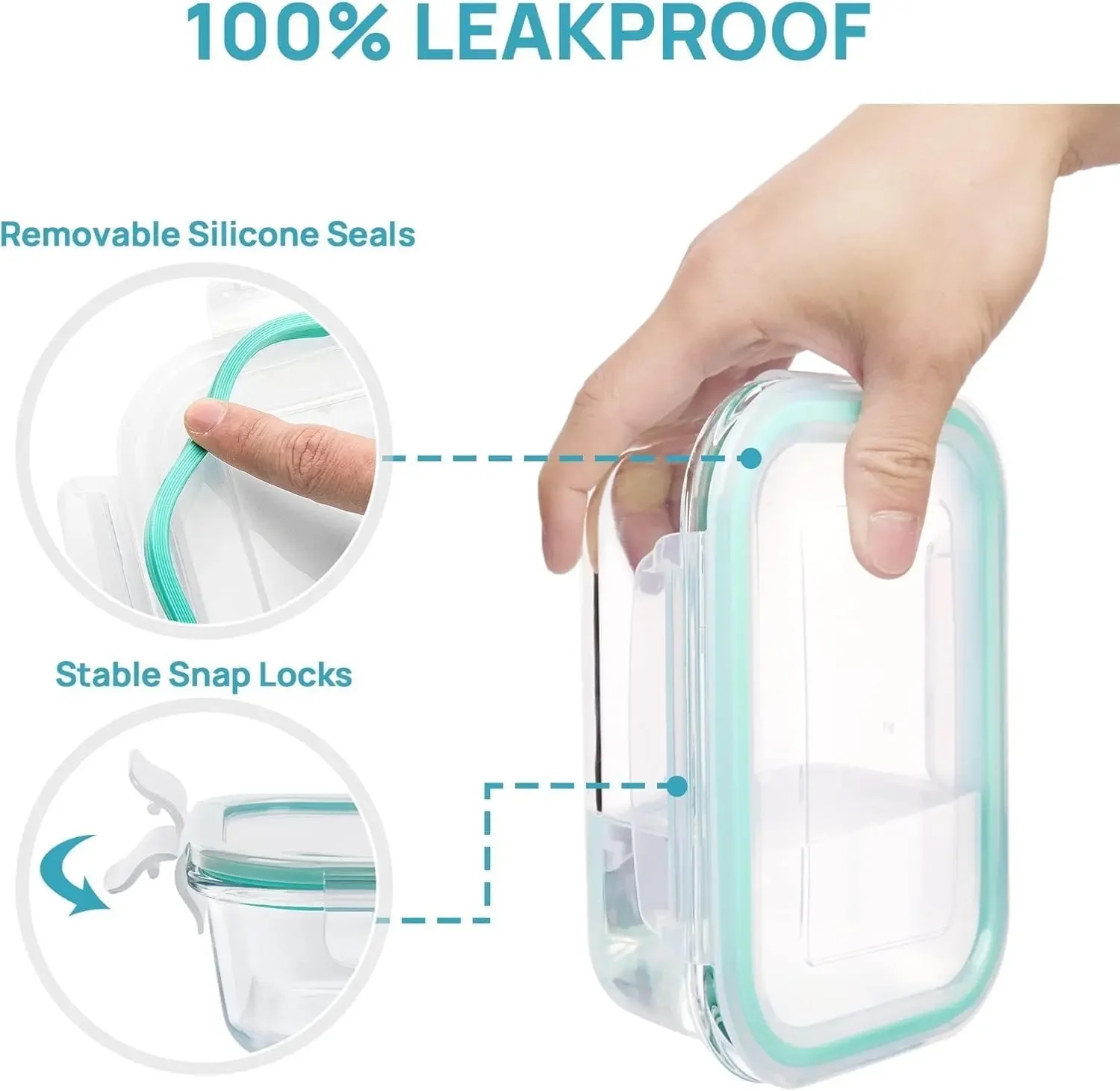 กล่องข้าวแก้วสำหรับผู้ใหญ่ กล่ - Meal Prep Rezepte บทวิจารณ์และราคา