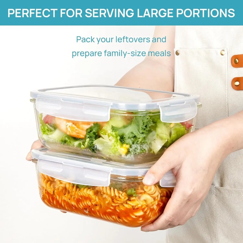 ชุดกล่องเก็บอาหารแก้ว 18 ชิ้น  - Meal Prep Kits บทวิจารณ์และราคา